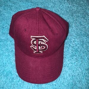 vintage FSU Florida State Seminoles‎ Twins Enterprise Youth Maroon Fitted Hat